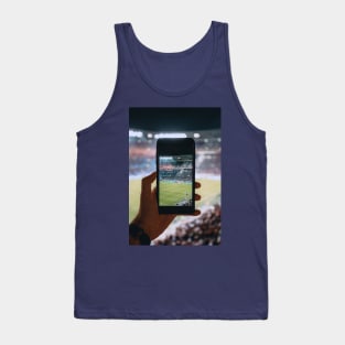 football on a cellphone Tank Top